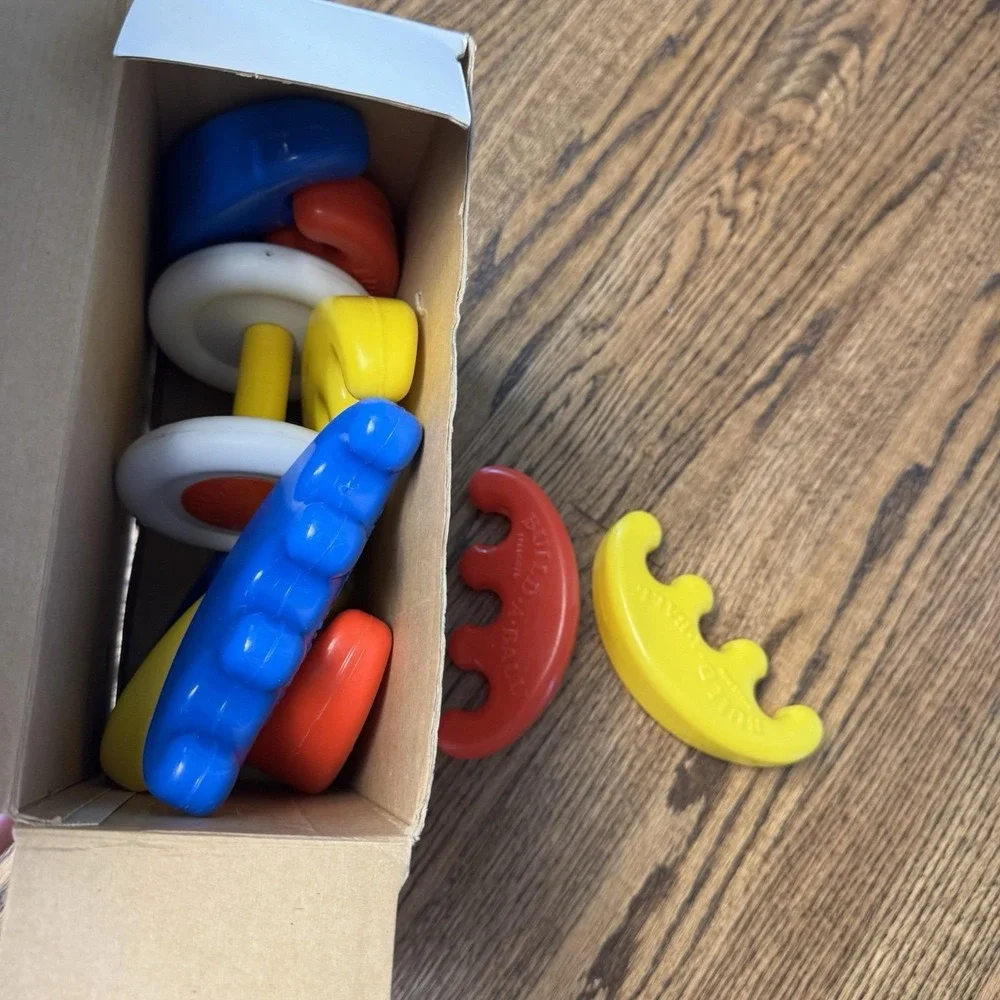 Vintage Toys Build-A-Ball Baby Colorful Infant Toy - With Box -‎ Complete